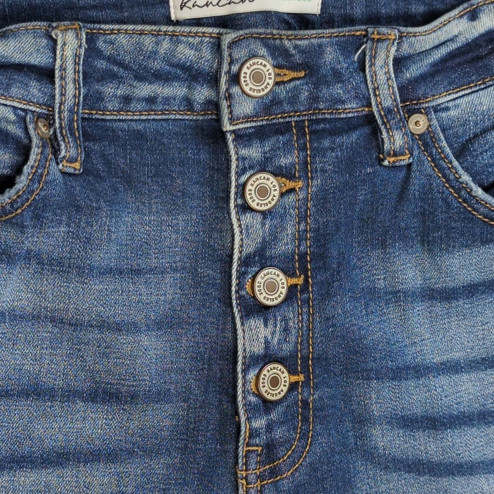 Kancan Maurice's Exclusive Jeans Distressed Stretch Sz 29 Skinny Leg Button Fly - Picture 5 of 14